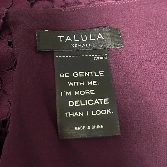 Talula Purple Lace Top - Picture 6 of 6